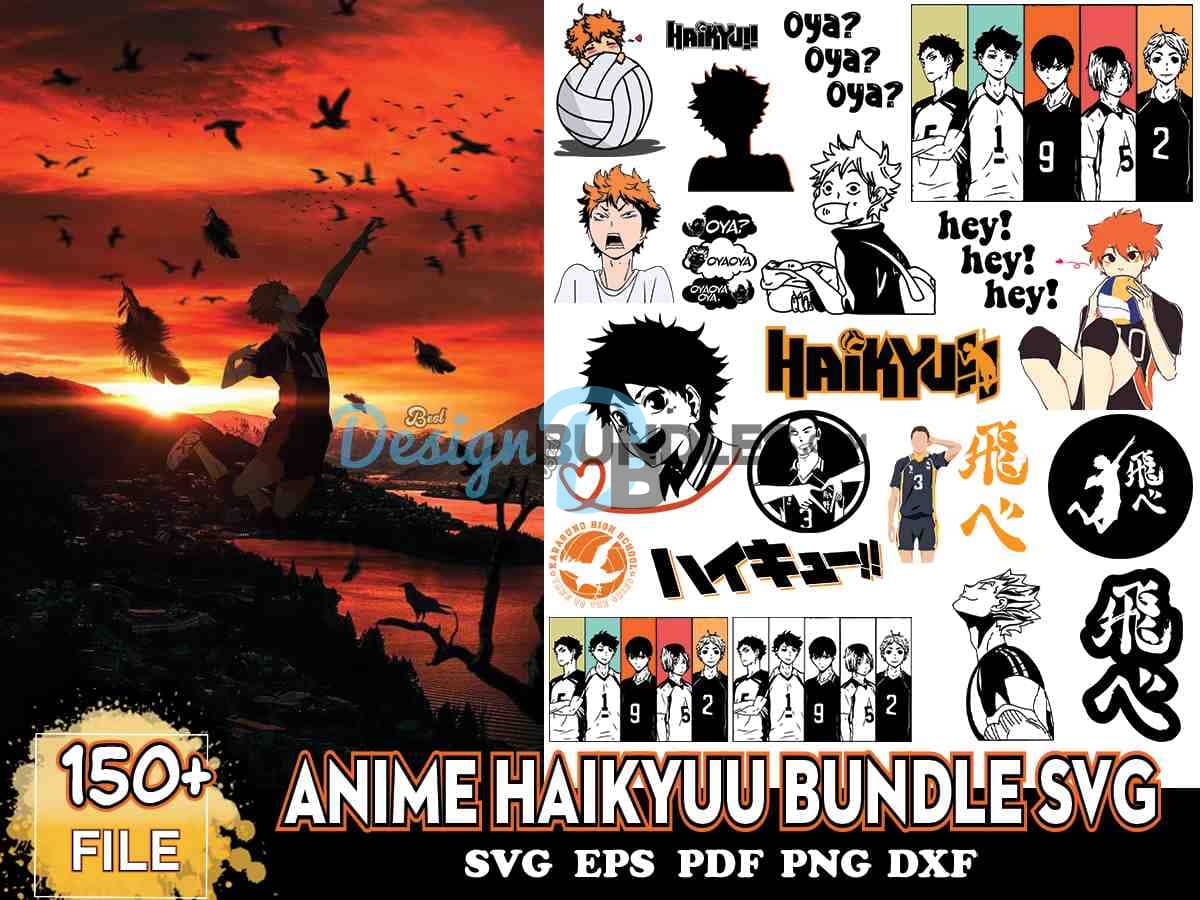 150 Anime Haikyuu Bundle Svg Cartoon Japan Svg Bestdesignbundle